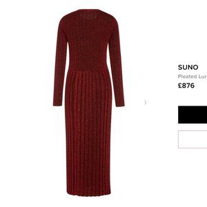 Suno Pleated Lurex Dress